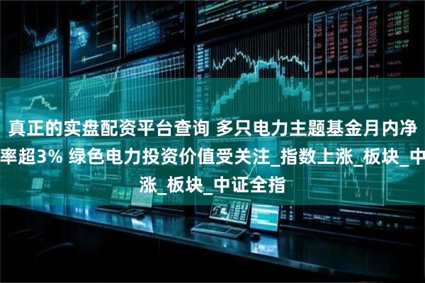 真正的实盘配资平台查询 多只电力主题基金月内净值增长率超3% 绿色电力投资价值受关注_指数上涨_板块_中证全指